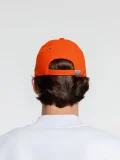 Бейсболка Classic, оранжевая с белым кантом - фото 16
