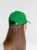 Бейсболка Classic, ярко-зеленая с белым кантом - фото 18