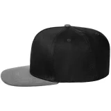 Бейсболка Foreside с прямым козырьком, черная с серым - фото 2