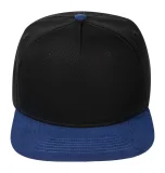 Бейсболка Foreside с прямым козырьком, черная с синим - фото 3