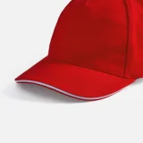 Бейсболка Long Beach, красная с белым - фото 9