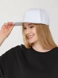 Бейсболка Snapback с прямым козырьком, белая - фото 5