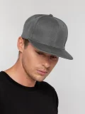 Бейсболка Snapback с прямым козырьком, серая - фото 5
