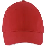 Бейсболка Solar, красная с белым - фото 3