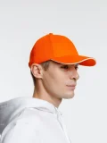 Бейсболка Spiker, оранжевая с белым - фото 8