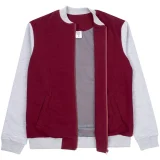 Бомбер College, бордовый - фото 15