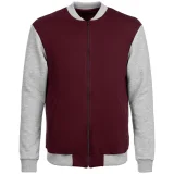 Бомбер College, бордовый - фото 2