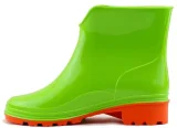 Ботильоны ПВХ Д16 КОКЕТКА (ДАРИНА) женские, зелено/оранжевые - фото 3