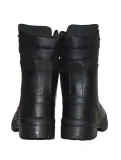 Ботинки с высоким берцем Армия хром на искусственном меху черные - фото 13
