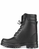 Ботинки с высоким берцем Армия хром на искусственном меху черные - фото 3