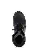 Ботинки с высоким берцем Армия хром на искусственном меху черные - фото 6