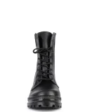 Ботинки с высоким берцем Армия хром на натуральной шерсти черные - фото 5