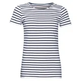 Футболка Miles Women белая с темно-синим - фото 1