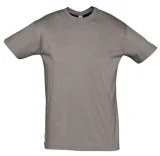 Футболка унисекс Regent 150, серая (стальная) - фото 2