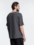 Футболка унисекс оверсайз Crosstown, темно-серая - фото 18