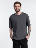 Футболка унисекс оверсайз Crosstown, темно-серая - фото 16