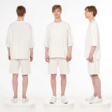 Футболка унисекс оверсайз T1, молочно-белая - фото 8