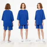 Футболка унисекс оверсайз T1, синяя - фото 2