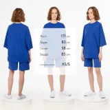 Футболка унисекс оверсайз T1, синяя - фото 3