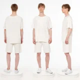 Футболка унисекс оверсайз T2, молочно-белая - фото 5