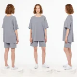 Футболка унисекс оверсайз T2, серая - фото 3