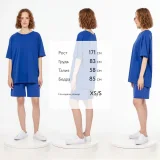 Футболка унисекс оверсайз T2, синяя - фото 5