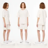 Футболка унисекс оверсайз T3, молочно-белая - фото 3