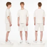 Футболка унисекс оверсайз T3, молочно-белая - фото 5