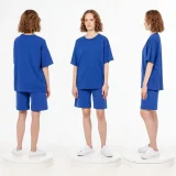 Футболка унисекс оверсайз T3, синяя - фото 1