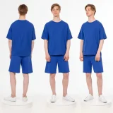 Футболка унисекс оверсайз T3, синяя - фото 3