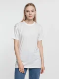 Футболка унисекс T-Bolka 160, белая (теплый оттенок) - фото 8