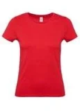Футболка женская E150, красная - фото 1