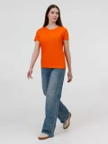 Футболка женская E190 оранжевая - фото 8