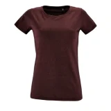 Футболка женская Regent Fit Women, бордовый меланж - фото 1