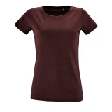 Футболка женская Regent Fit Women, бордовый меланж - фото 5
