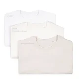 Футболка женская T-bolka Lady, белая (теплый оттенок) - фото 3