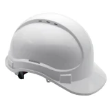 Каска защитная ЕЛАНПЛАСТ АЙ-ПРАЙМ КЛАССИК белая (пластиковое оголовье) - фото 1