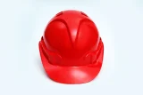 Каска защитная ЕЛАНПЛАСТ ЕВРОПА красная (ленточное оголовье) - фото 5