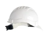 Каска защитная ЕЛАНПЛАСТ ЕВРОПА-ЛЮКС белая (ленточное оголовье, храповый механизм) - фото 2