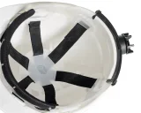 Каска защитная ЕЛАНПЛАСТ ЕВРОПА-ЛЮКС белая (ленточное оголовье, храповый механизм) - фото 6