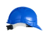 Каска защитная ЕЛАНПЛАСТ ЕВРОПА-ЛЮКС синяя (ленточное оголовье, храповый механизм) - фото 2