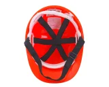 Каска защитная ЕЛАНПЛАСТ ЕВРОПА оранжевая (ленточное оголовье) - фото 8