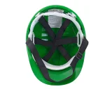 Каска защитная ЕЛАНПЛАСТ ЕВРОПА зеленая (ленточное оголовье) - фото 8