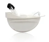 Каска защитная ЕЛАНПЛАСТ ФОРВАРД белая (ленточное оголовье, храповый механизм) - фото 4