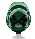 Каска защитная ЕЛАНПЛАСТ ФОРВАРД зеленая (ленточное оголовье, храповый механизм) - фото 3