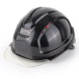 Каска защитная СОМЗ-80 АБСОЛЮТ ПРЕСТИЖ RAPID (783720) ЧЕРНАЯ (серый прозр. козырек) - фото 1