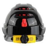 Каска защитная СОМЗ-80 АБСОЛЮТ ПРЕСТИЖ RAPID (783720) ЧЕРНАЯ (серый прозр. козырек) - фото 4