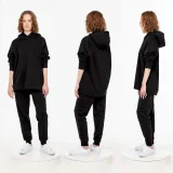 Худи унисекс H1, черное - фото 3