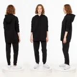 Худи унисекс H2, черное - фото 3