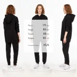 Худи унисекс H2, черное - фото 4